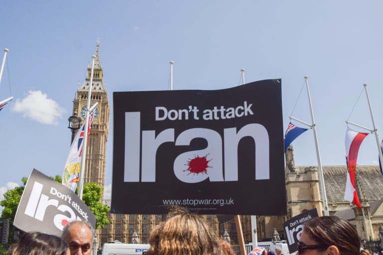 Protest Against Israel Attacks On Iran And Palestine, London, England, United Kingdom - 14 Jun 2025